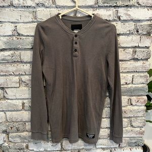 Burton Henley waffle knit long sleeve shirt